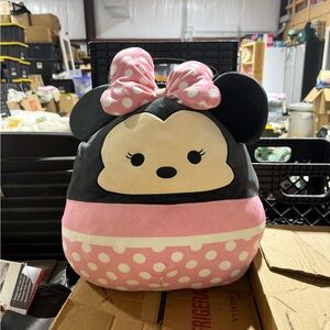 Squishmallows Minnie Mouse Pink Polka Dot Plush